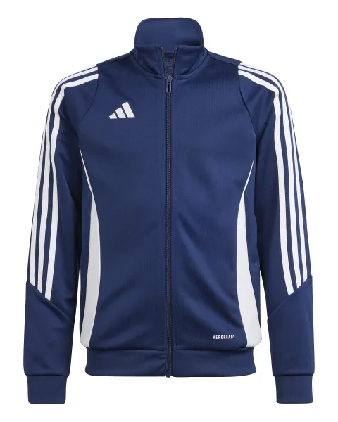 Youth Tiro Track Jacket in navy blue and white